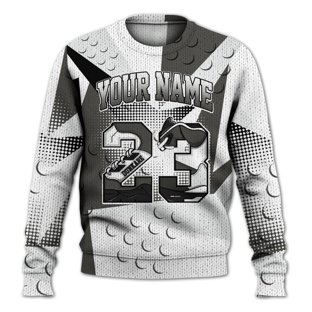 Knitted Sweater To Match Kobe 9 Elite Protro Halo - Poly Custom Name Number 23 5s