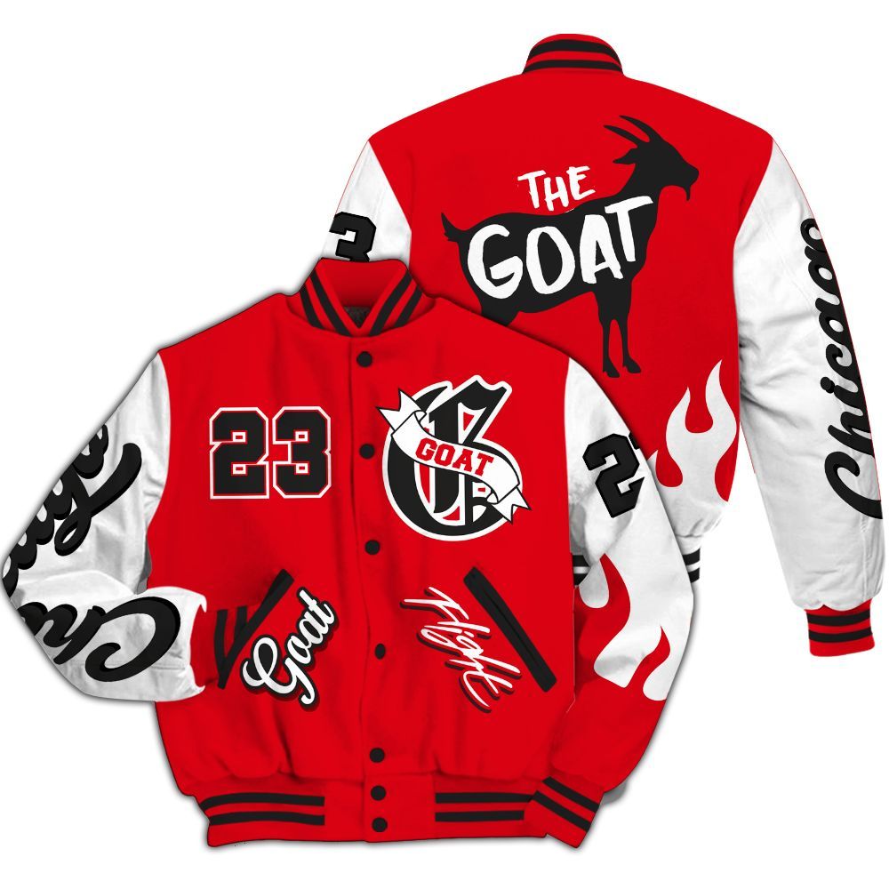 Varsity Jacket To Match Chicago 13s - The G.O.A.T Streetwear All Over Print