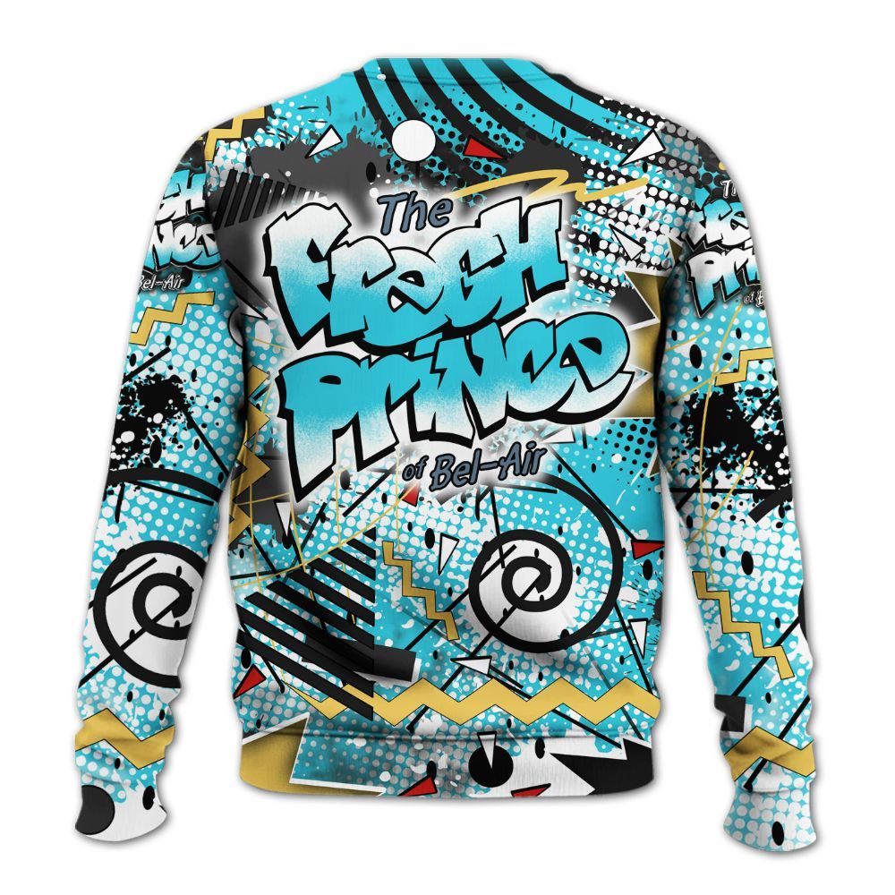 Sweatshirt To Match Retro Gamma Blue 11s - Fresh Sneaker 90s All Over Print
