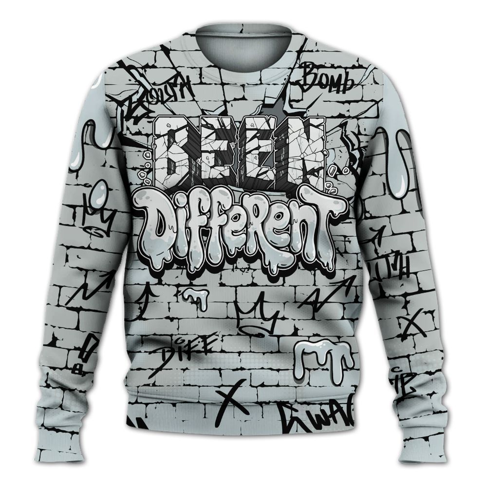 Sweatshirt To Match Black Wolf Grey 12s - Been Different Drippin Streetwear All Over Print