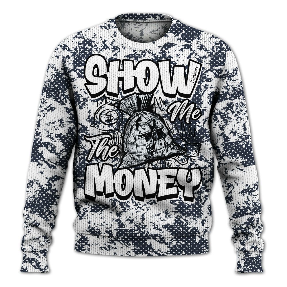 Knitted Sweater To Match Retro Obsidian 13s - Show Me The Money Retro