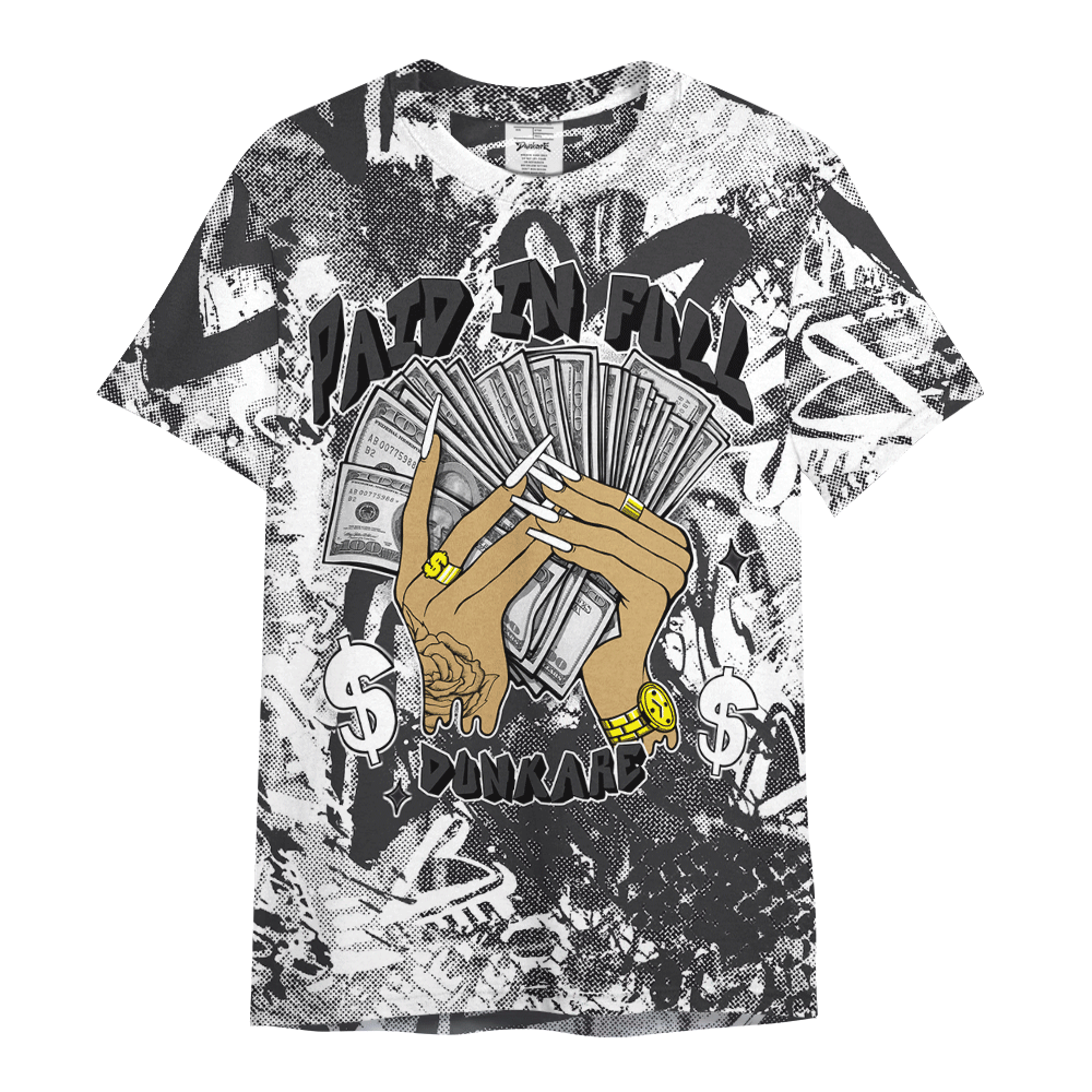 Shirt To Match White Thunder 4s - Paid In Full Unique Heart Grunge Shirt Unisex