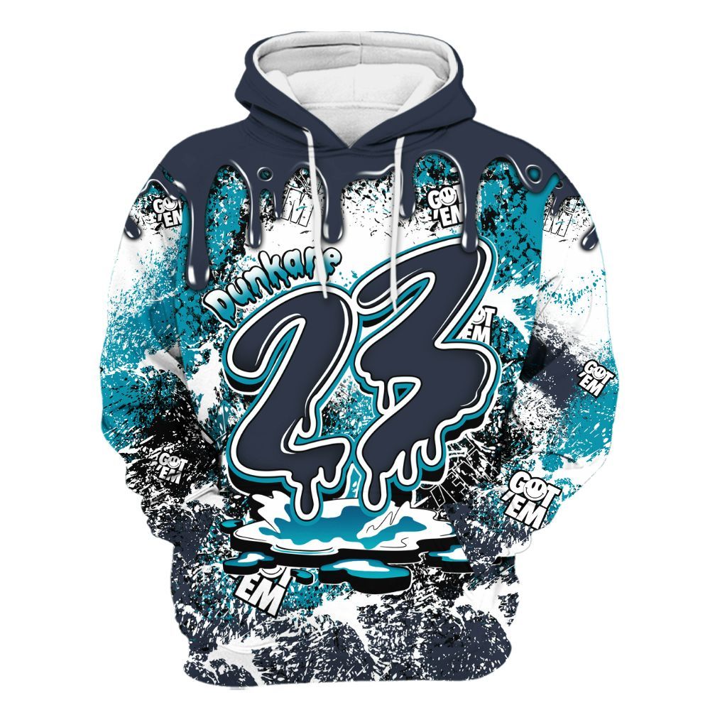 Hoodie To Match Retro Obsidian 13s - Dripping 23 Drip All Over Print