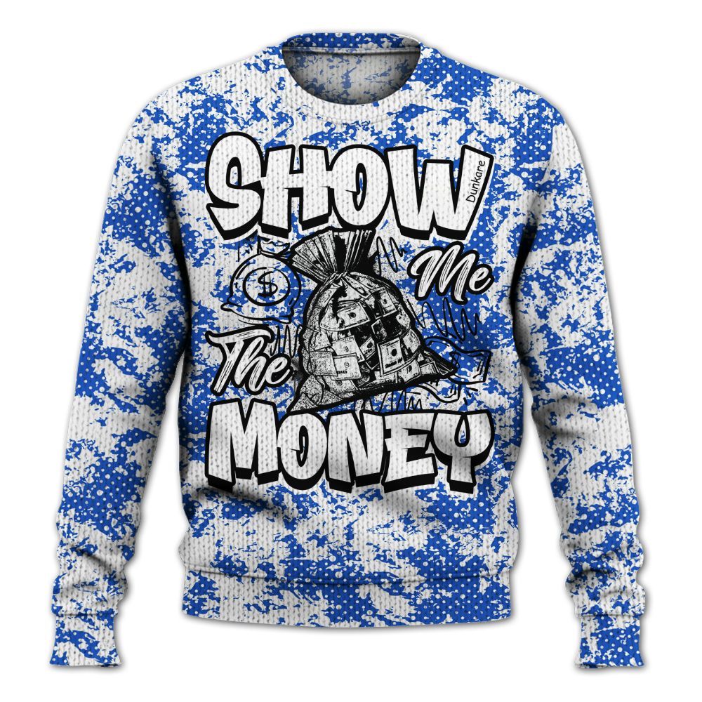 Knitted Sweater To Match Retro Stealth 5s - Show Me The Money Retro