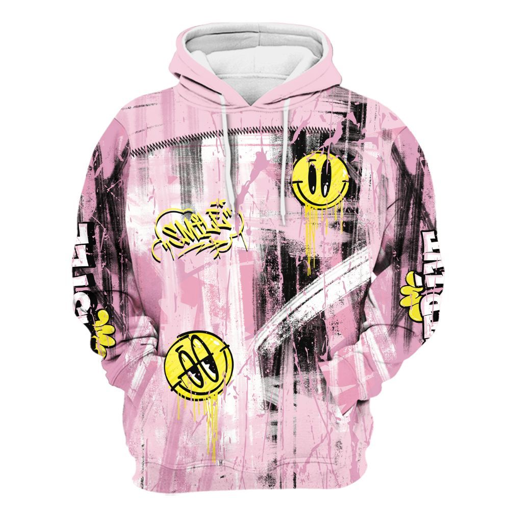 Hoodie To Match Orchid 4s - Money Skull Smile Fire All Over Print