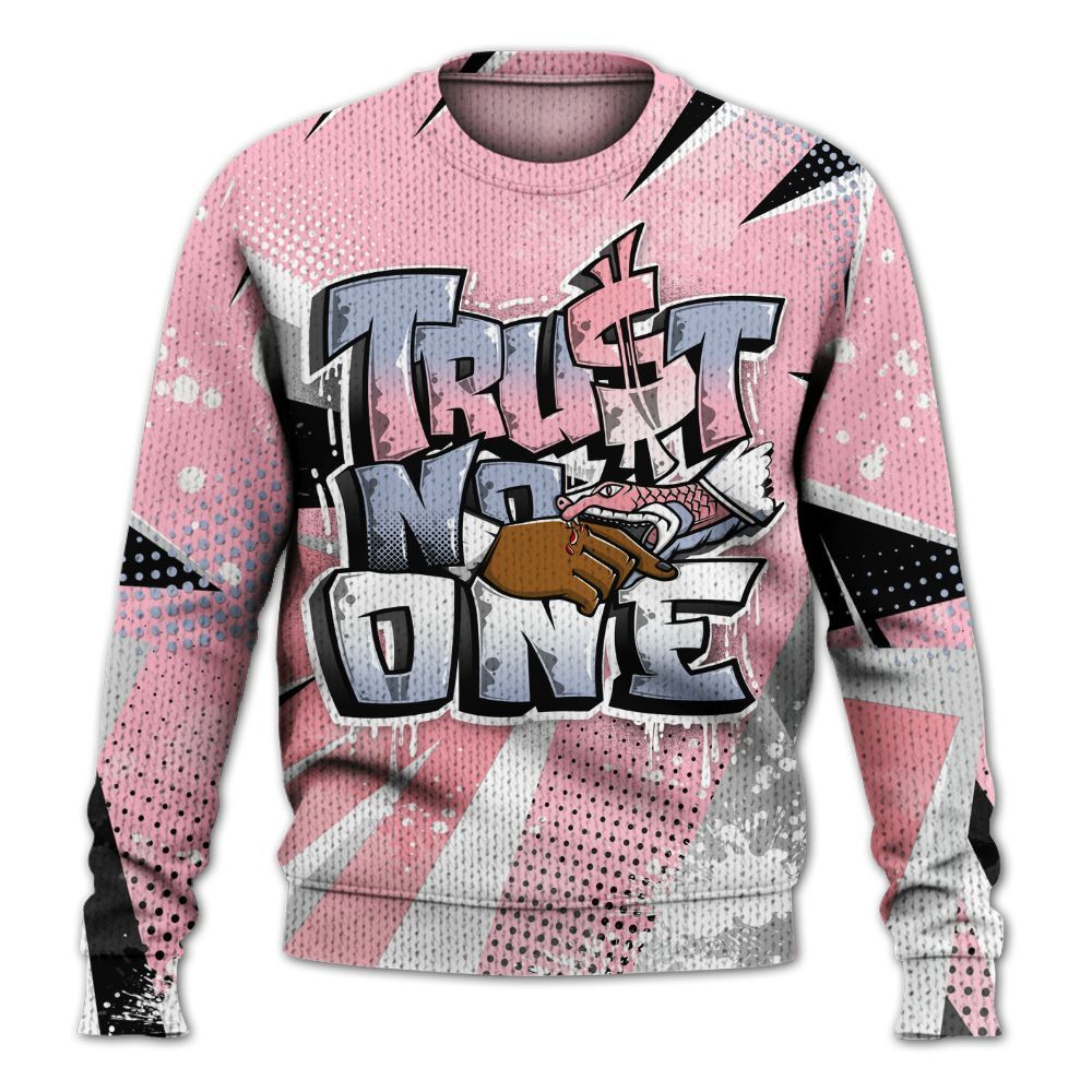 Sweater To Match Retro 35th Anniversary 5s - Trust No One Dripping Graphic