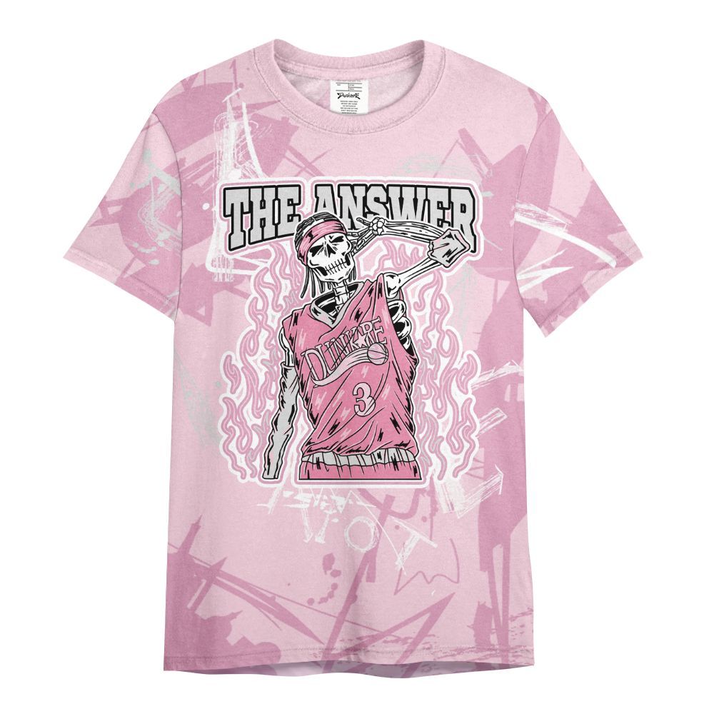 Shirt To Match Orchid 4s - Allen Answer Skeleton Messyz All Over Print