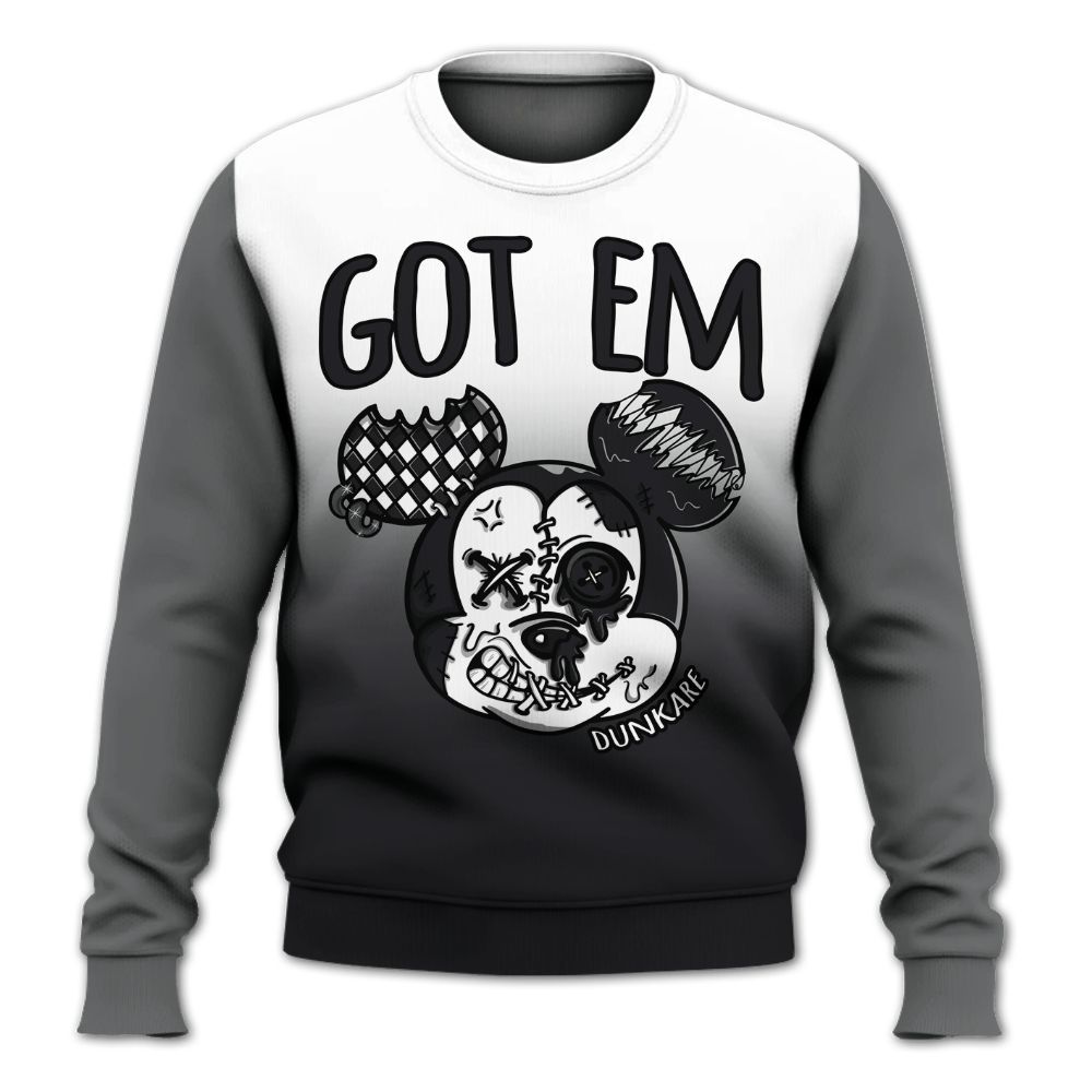 Sweatshirt To Match White Thunder 4s - Got Em Dripping All Over Print