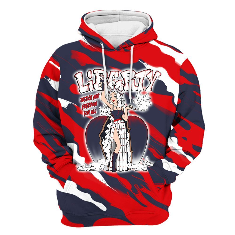 Hoodie To Match Low OG Howard University 1s - Midwest Cartoon Colored All Over Print