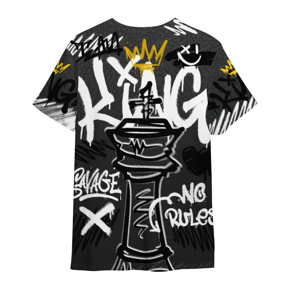 Shirt To Match Black Cat 3s - Street King Chess Streetwear All Over Print