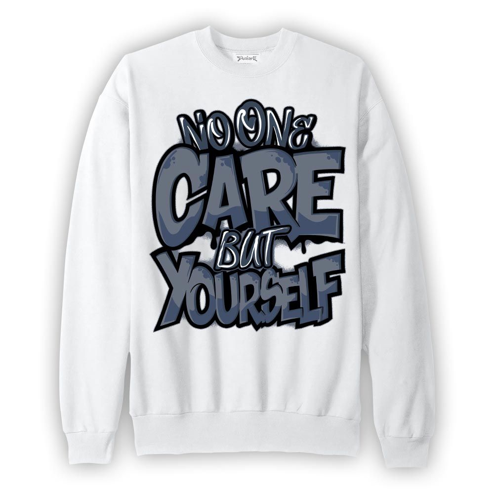 Sweatshirt To match Low Diffused Blue 11s Sweatshirt - Cares Yourself Graphic Graphic