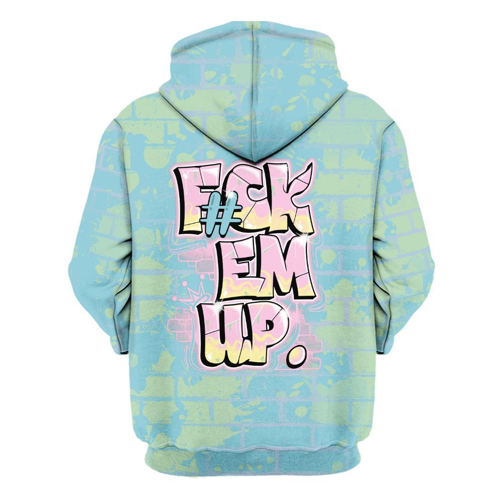 Hoodie To Match SB Dunk Low Visty - F#ck Em Graphic Brick Art All Over Print