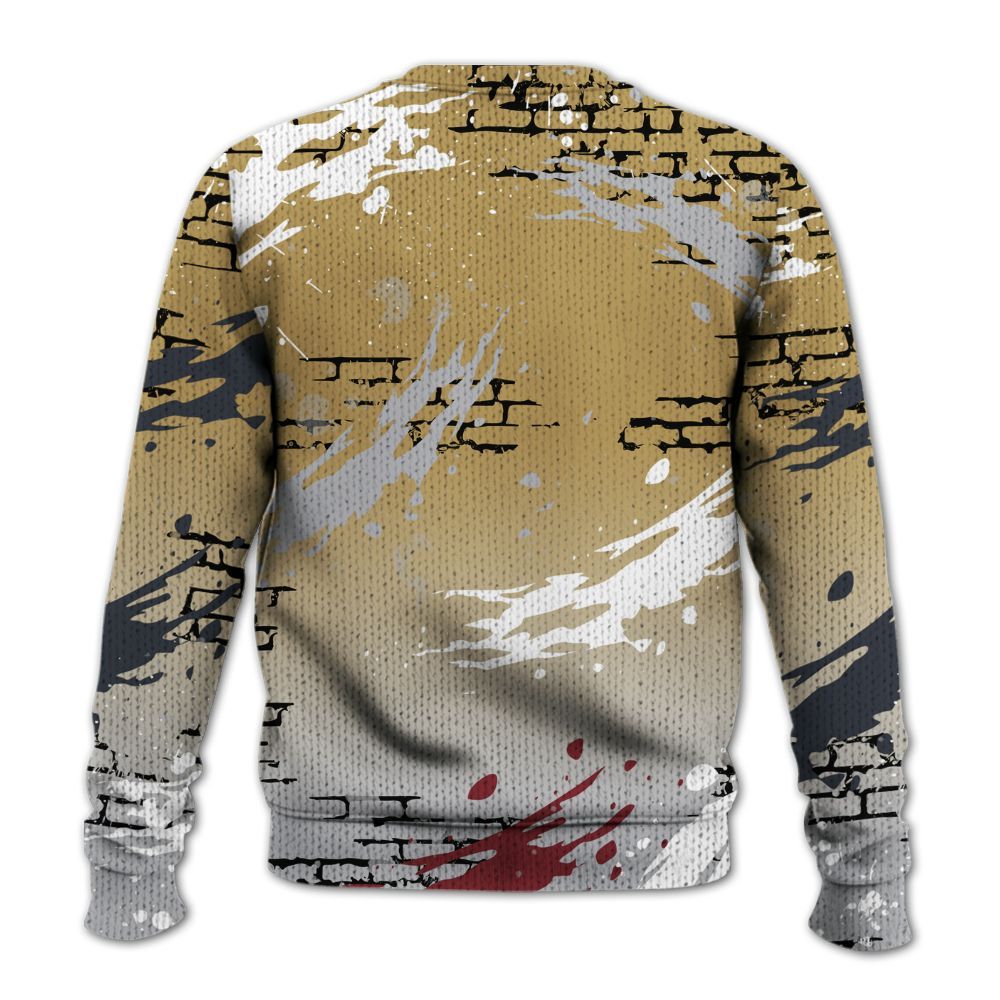 Knitted Sweater To Match Kobe 4 Gold Medal - Values Of Loyalty Drip