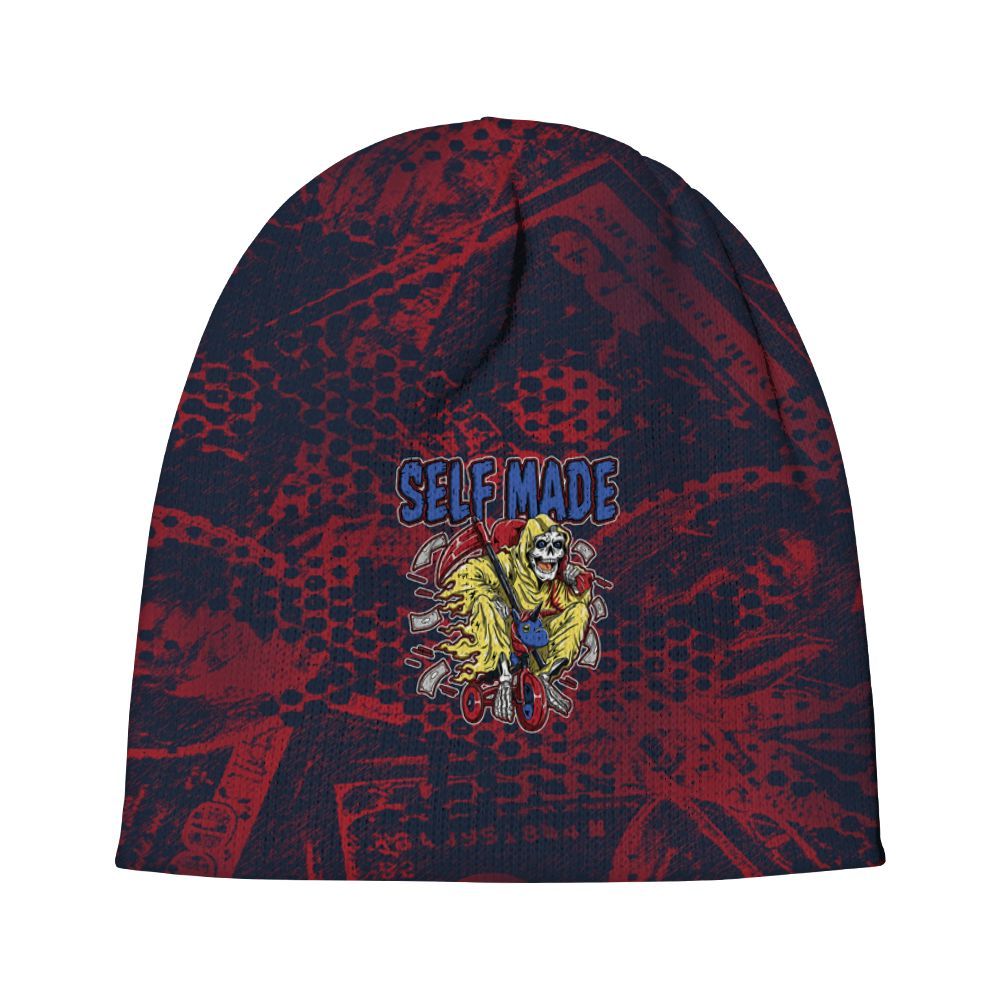 Beanie Hat To Match Dunk Low COJP What The 2024 - Self Make Skeleton Banknotes Art Graphic