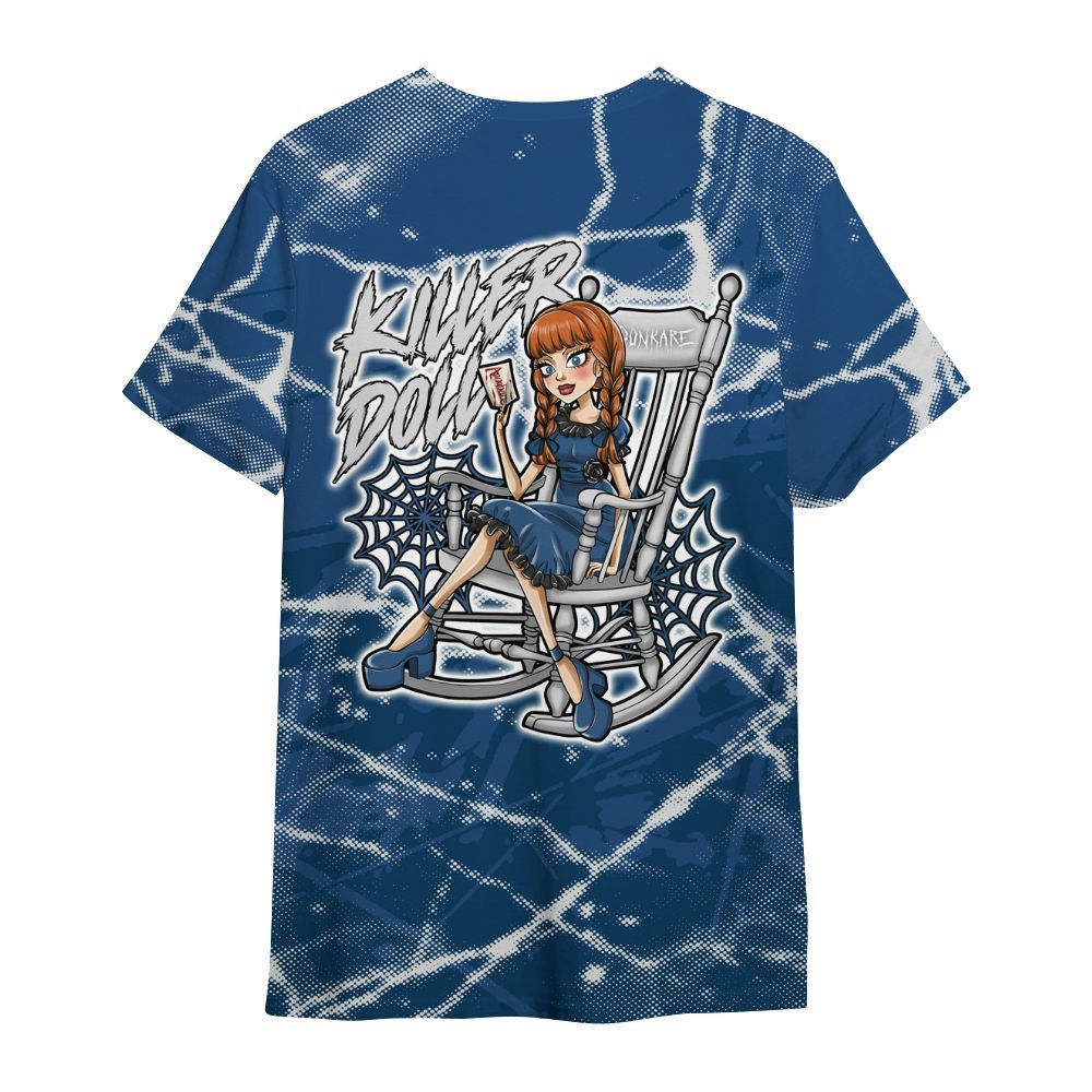 Shirt To Match High OG Midnight Navy 1s - Killer Doll-A Halloween Profound All Over Print