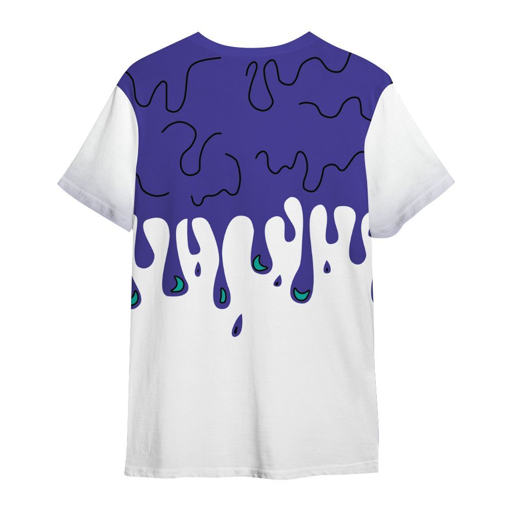 Shirt To Match Retro Grape 5s - Trust No One Drip All Over Print