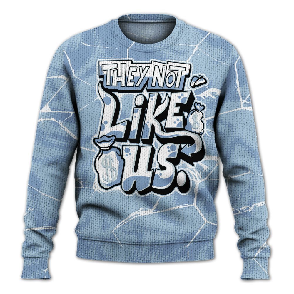 Knitted Sweater To Match Forget Me Not 4s - Dislike Us Graphic