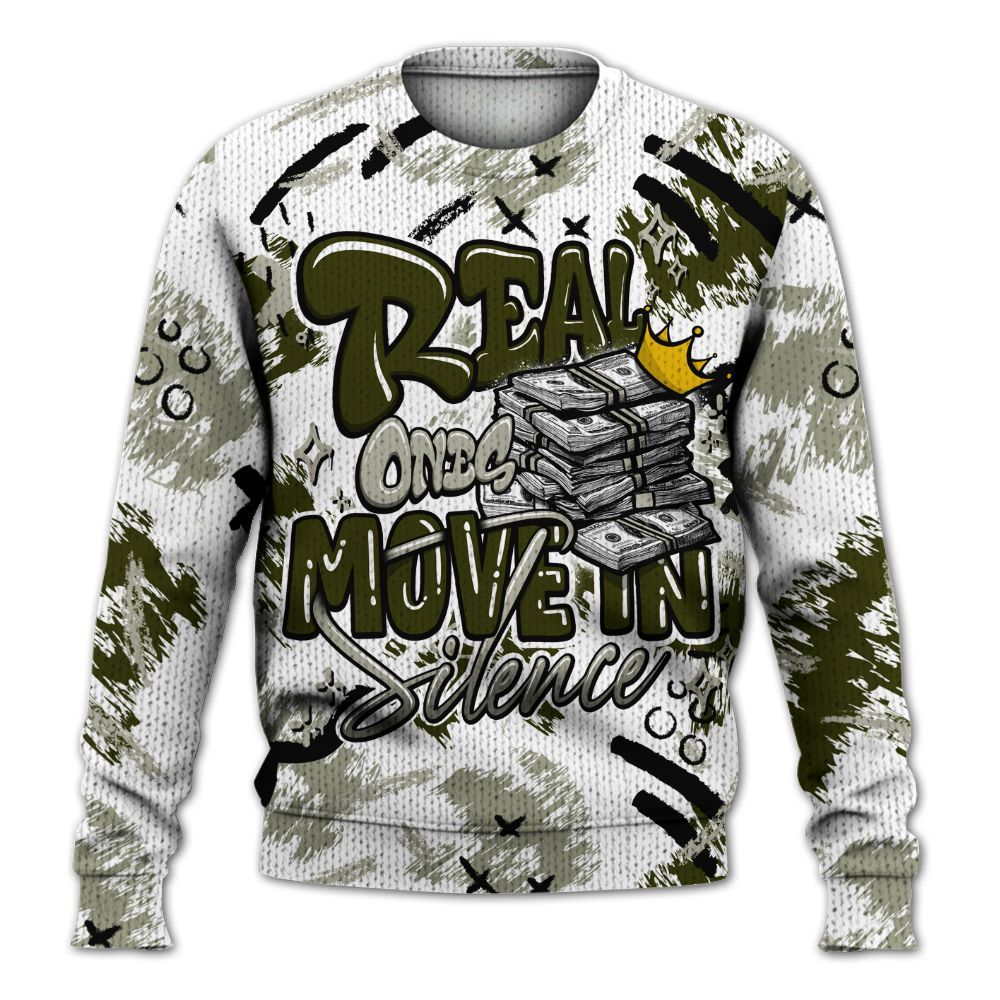 Knitted Sweater To Match Dunk Low Pale Ivory Cargo Khaki - Real Ones Move In Streetwear