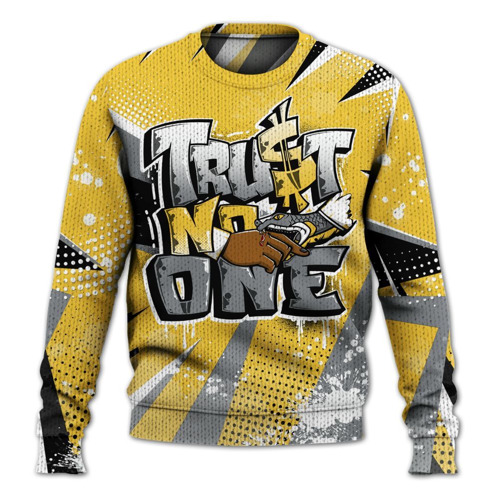 Sweater To Match Retro Tokyo 5s - Poly Trust No One Dripping Graphic