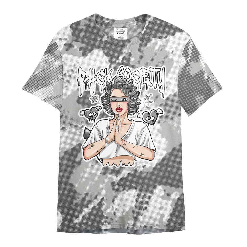 Shirt To Match Retro Wet Cement 4s - F#ck Xociety Halftone All Over Print