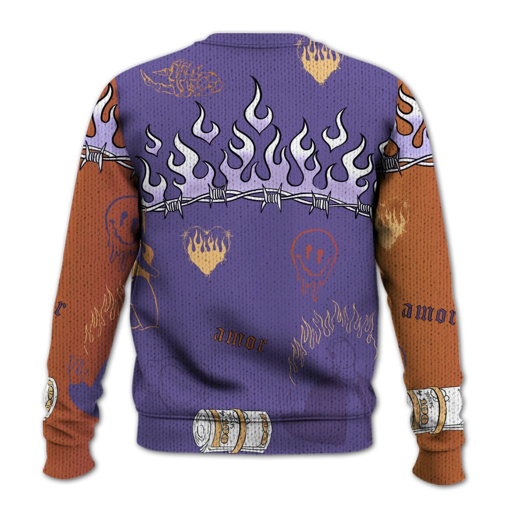 Knitted Sweater To Match Book Sunset 1s - Snake Trust No One