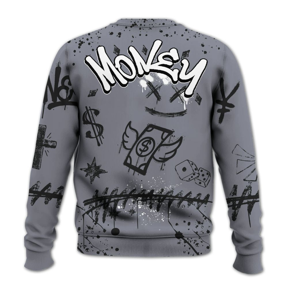 Sweatshirt To Match Retro Black Flint 13s - Everybody Paid In Full Crayon All Over Print