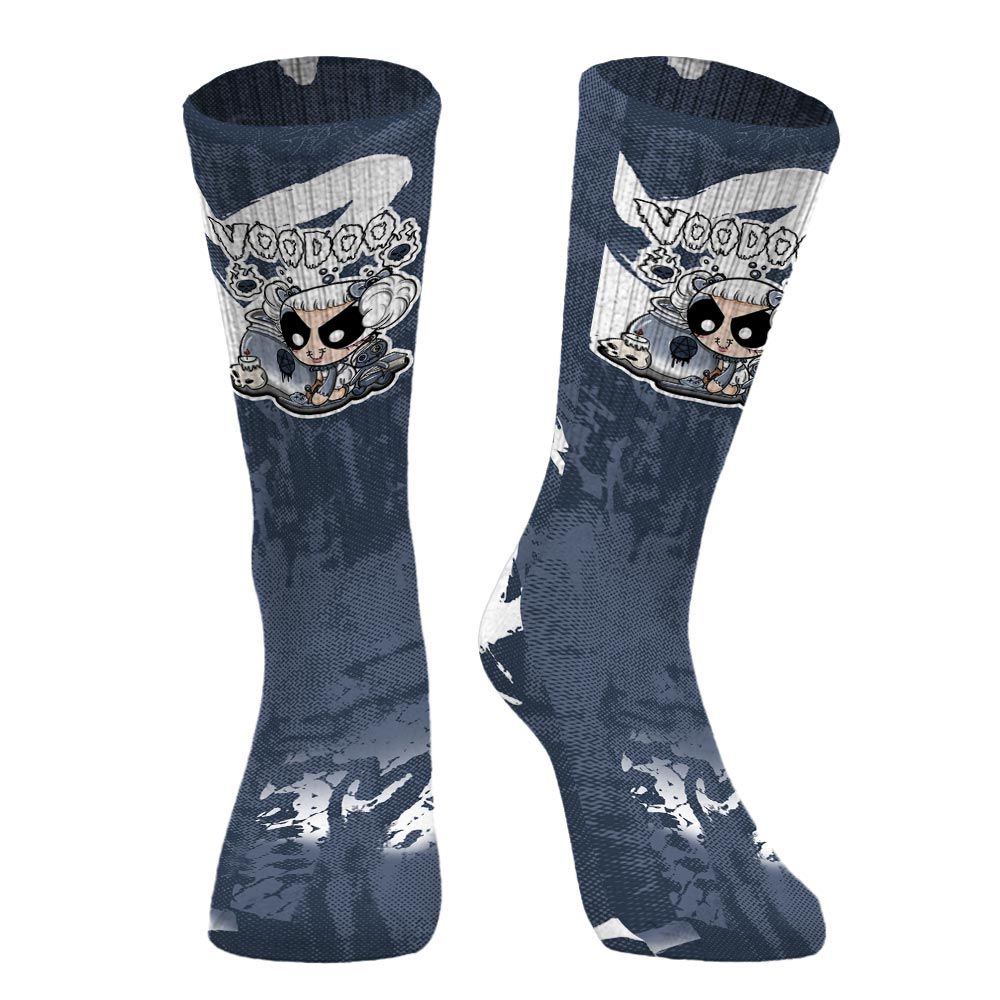 Sock To Match Low Diffused Blue 11s - Voodooz