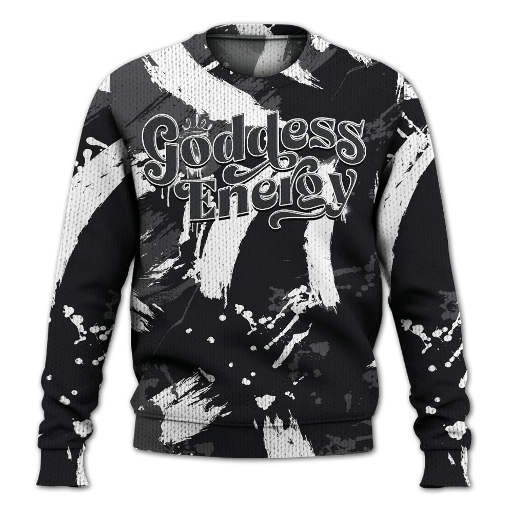 Knitted Sweater To Match White Thunder 4s - Goddess Energy Retro