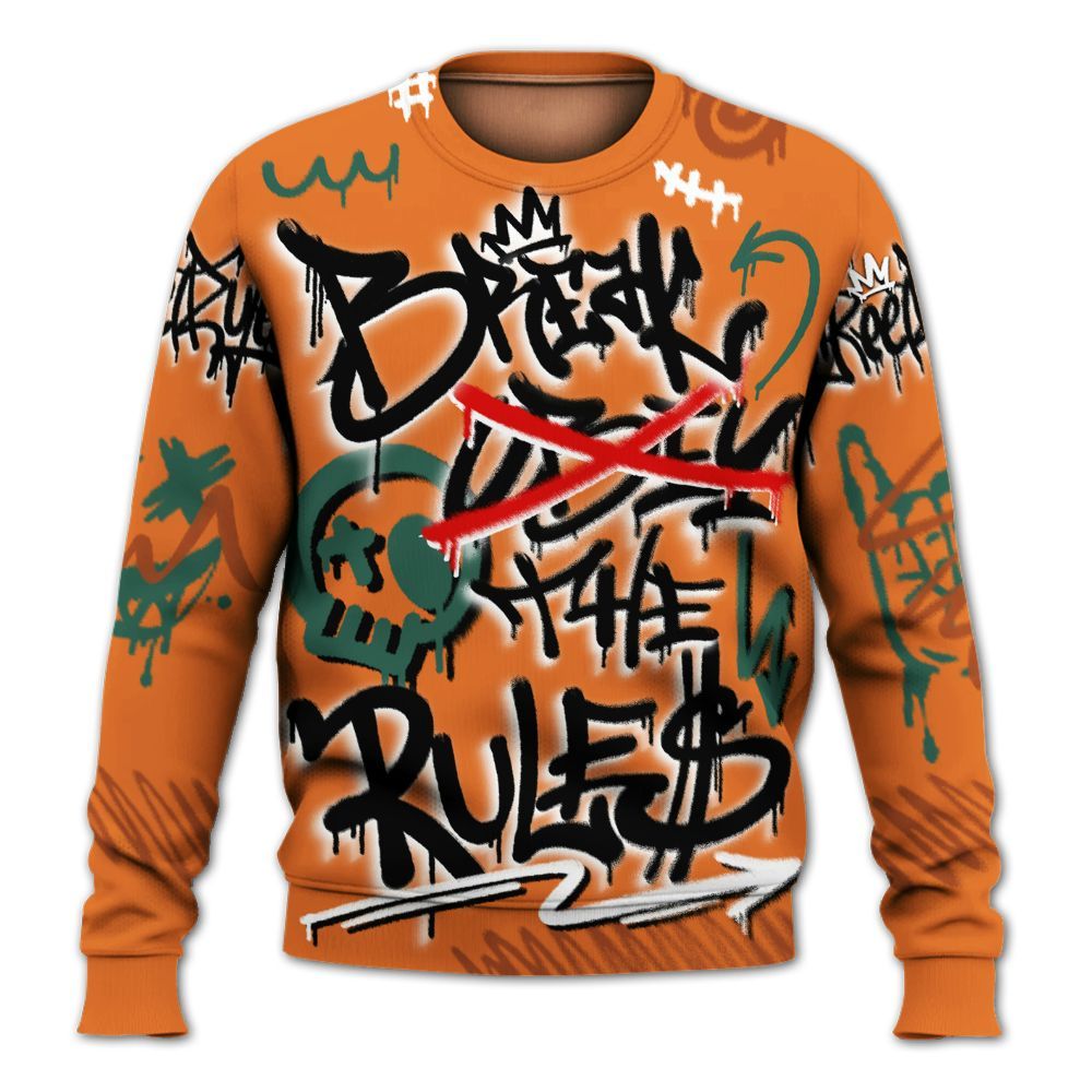 Sweatshirt To Match Dunk Low Ceramic - Break Rules Streetwear All Over Print