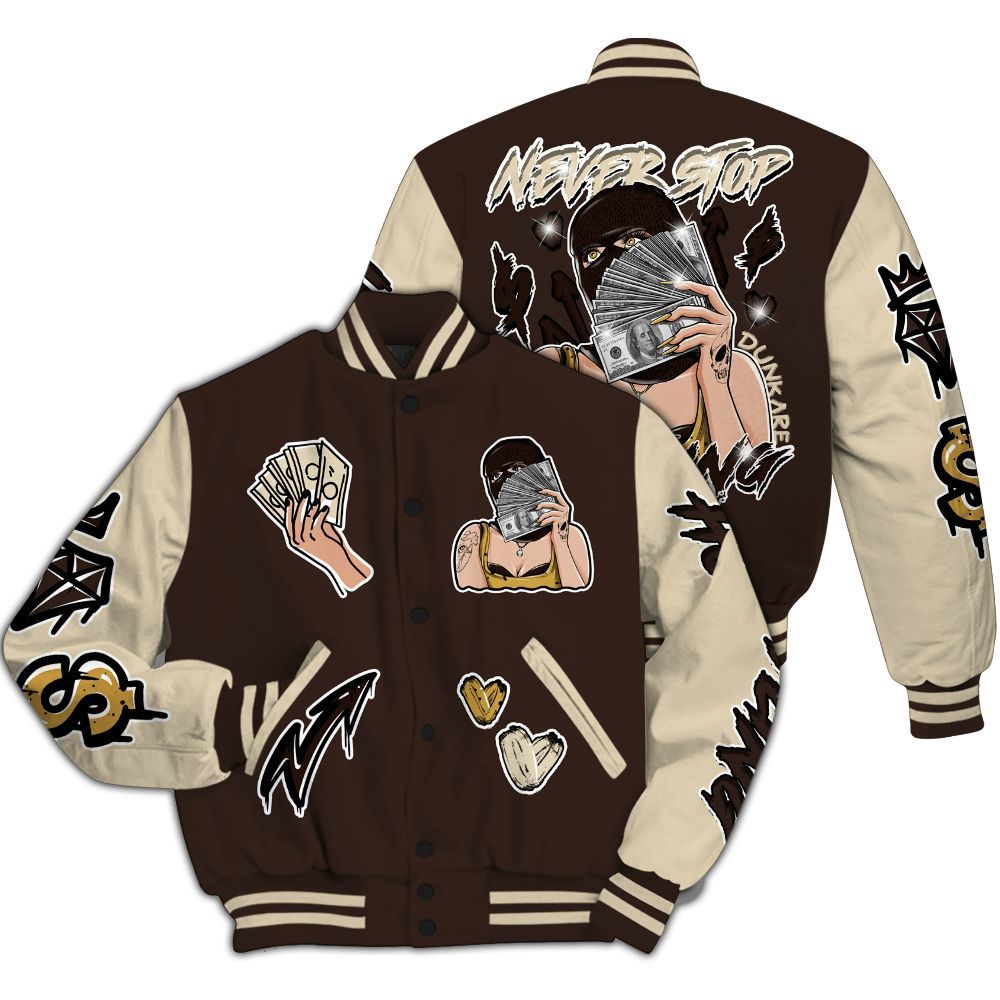 Varsity Jacket To Match 2025 Retro Earth 5s - Hustling Unique All Over Print