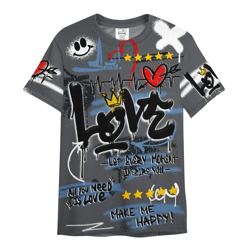 Shirt To Match Air Max 95 Stash - Happy Love Beats Graffiti Streetwear All Over Print