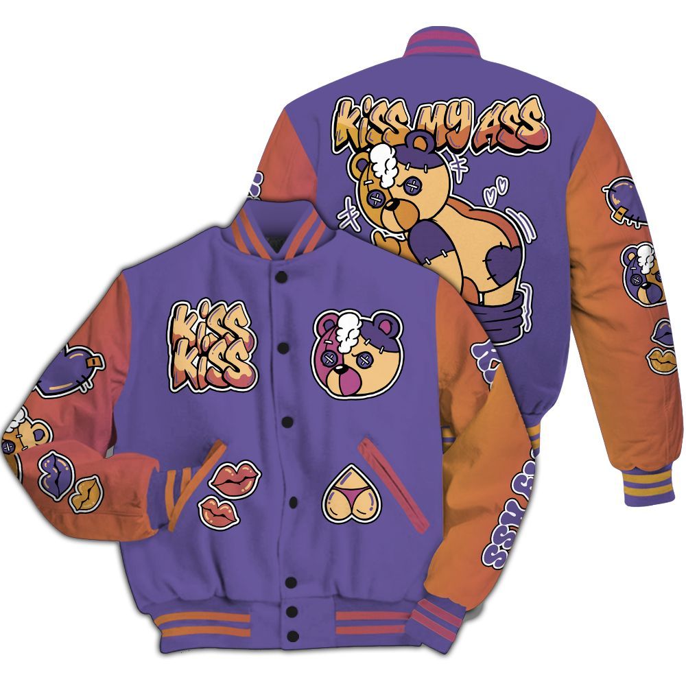 Varsity Jacket To Match Book Sunset 1s - Kiss My Hugz All Over Print