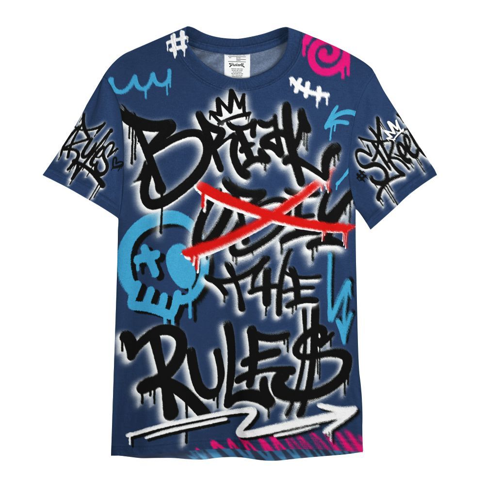 Shirt To Match Air Max 180 University Blue - Break Rules Streetwear All Over Print