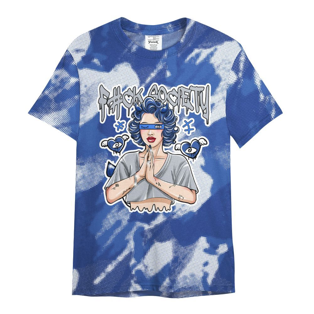 Shirt To Match Air Foamposite One Royal - F#ck Xociety Halftone All Over Print