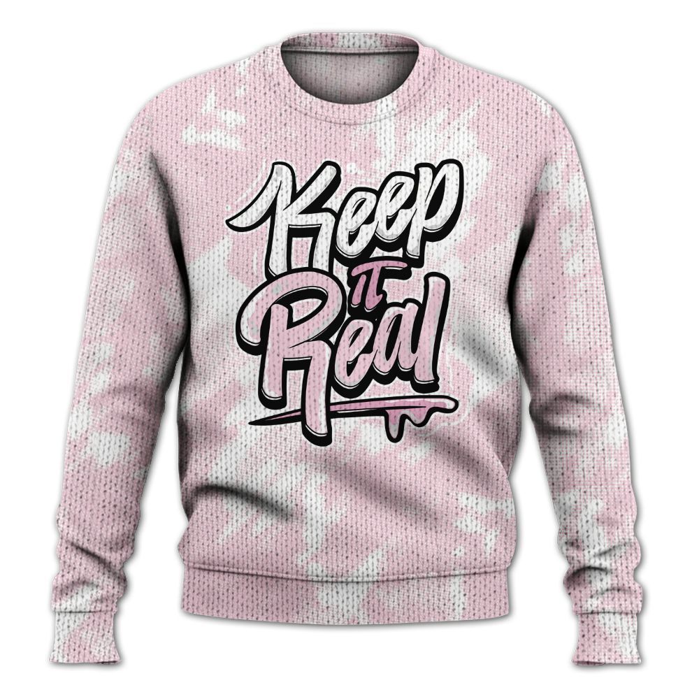 Knitted Sweater To Match Orchid 4s - Keeping It Reals Shirt Unisex Oufit