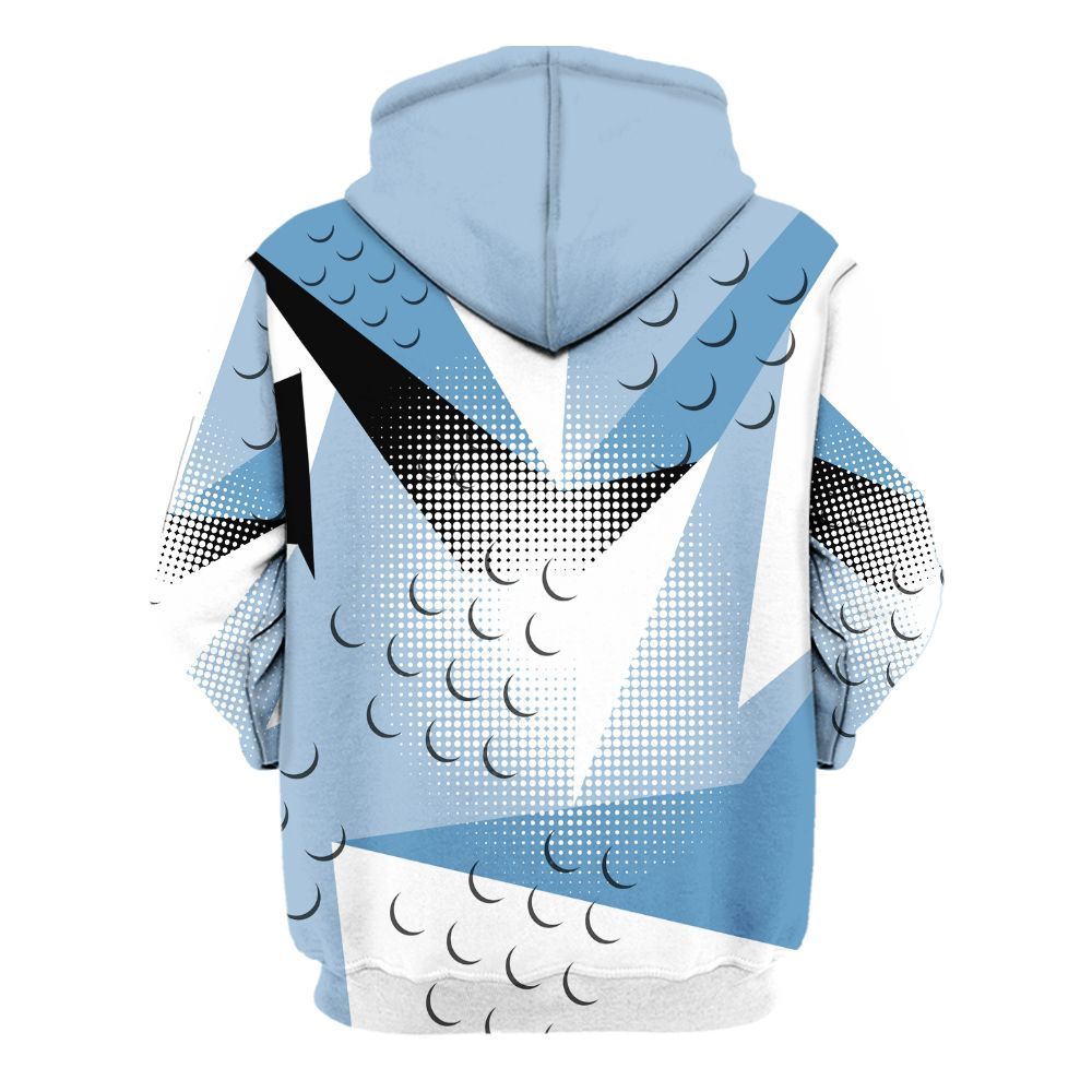 Hoodie To Match High University Blue 1s - Poly Custom Name Number 23 5s All Over Print