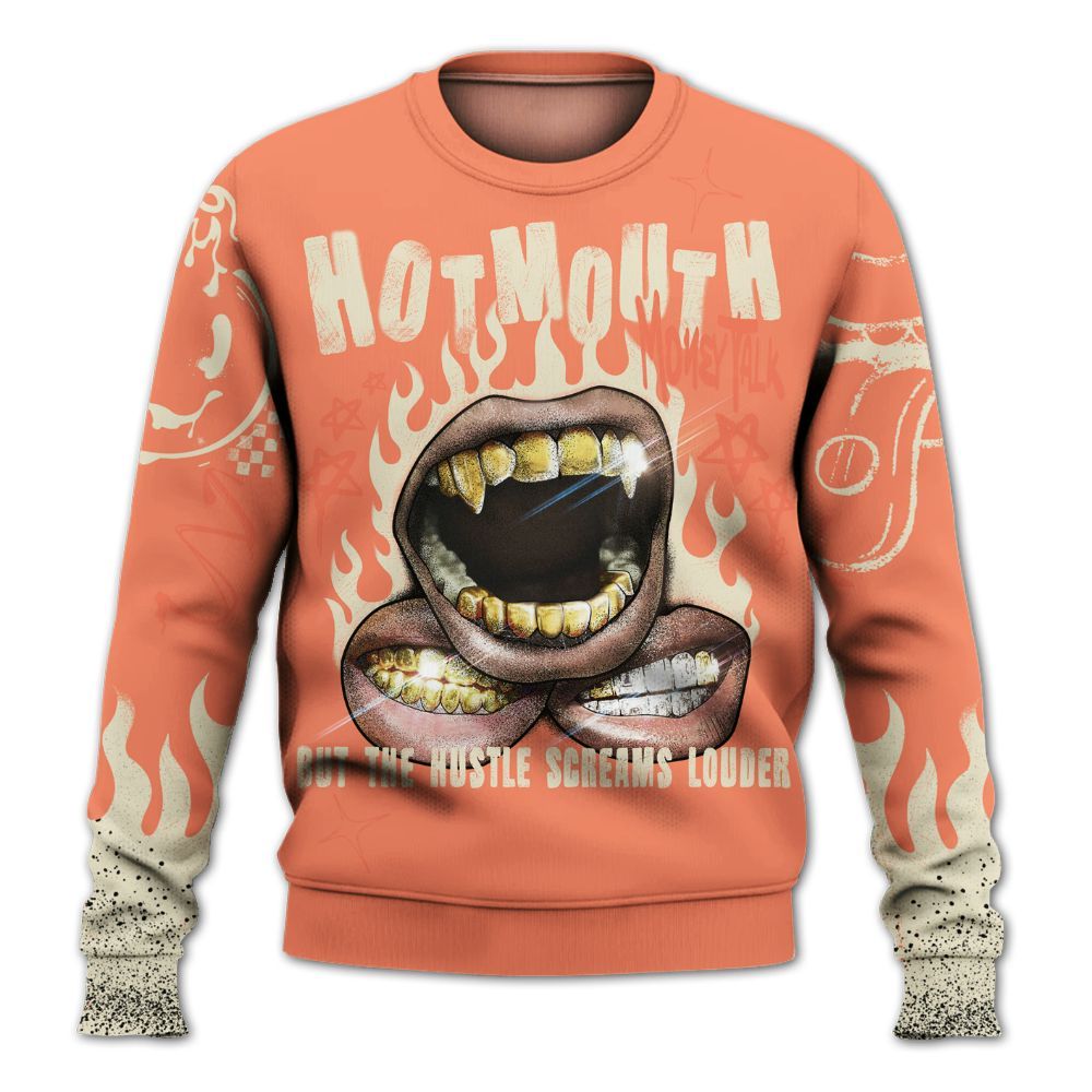 Sweatshirt To Match DJ Khaled Crimson Bliss 5s - Mouth Burning Street Style All Over Print
