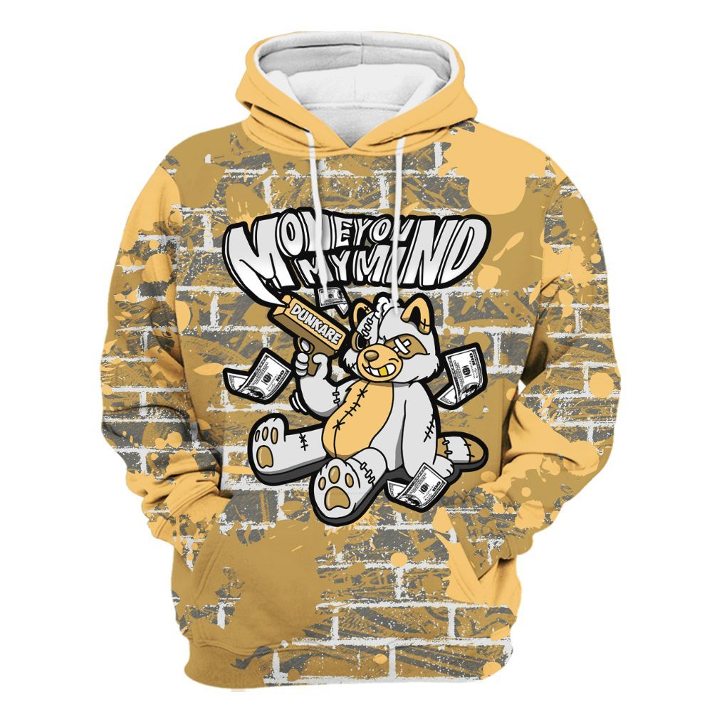 Hoodie To Match Craft Paris 6s - Money On My Mind Raccoon Brick All Over Print