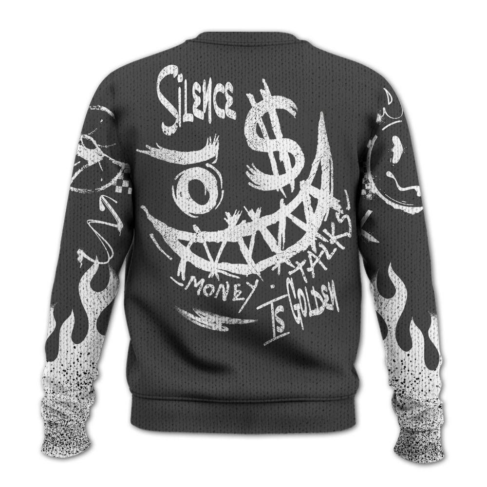 Knitted Sweater To Match Fear 4s - Mouth Burning Street Style