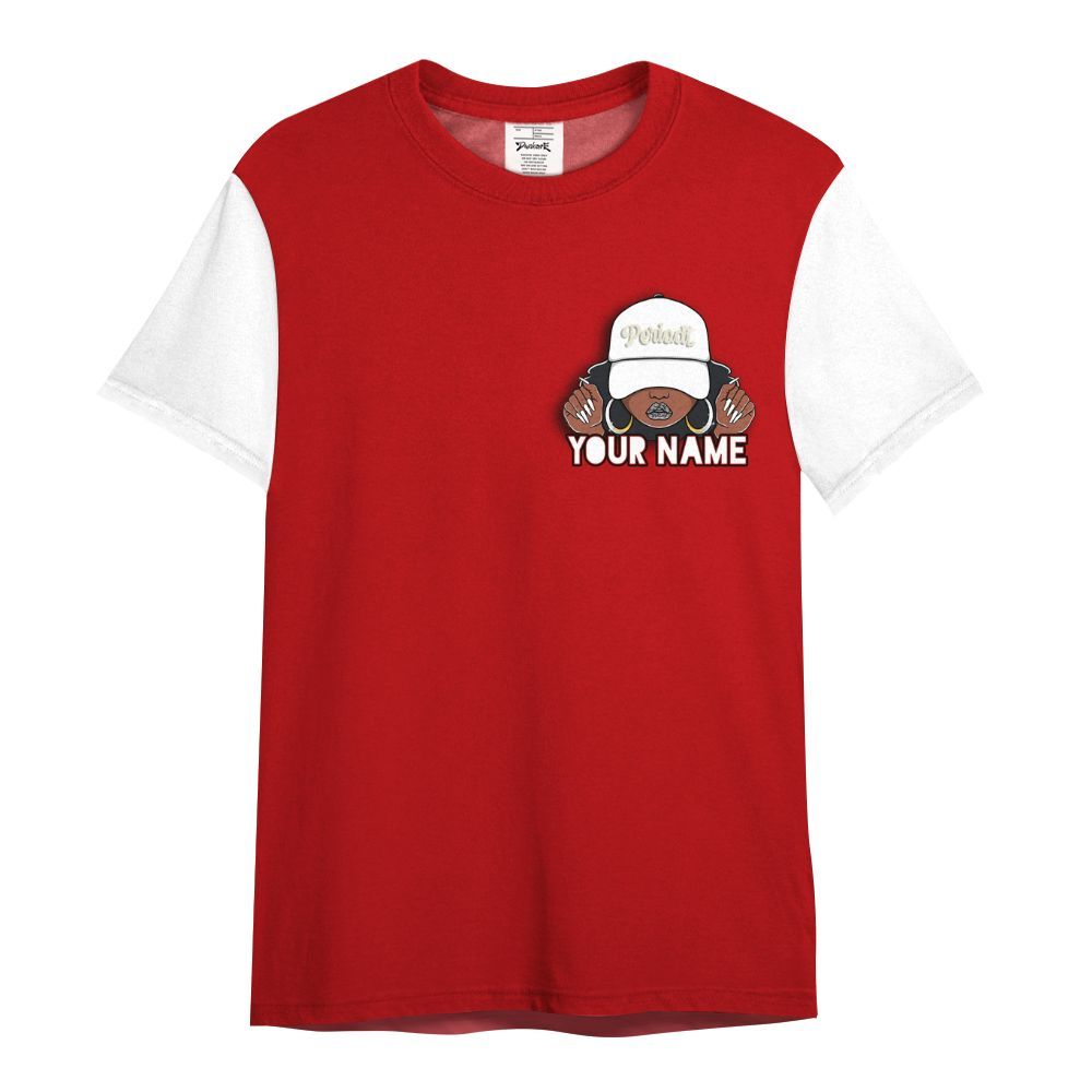 Shirt To Match Cement Grey 3s Varsity Jacket, Custom Name Black Girl All Over Print