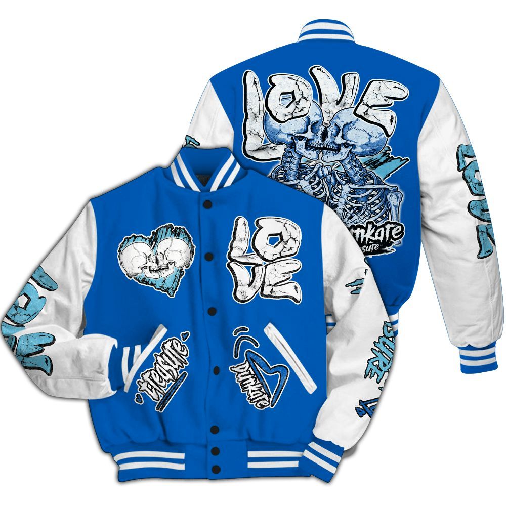 Varsity Jacket To Match Dunk Low Argon - Skull Bear All Over Print