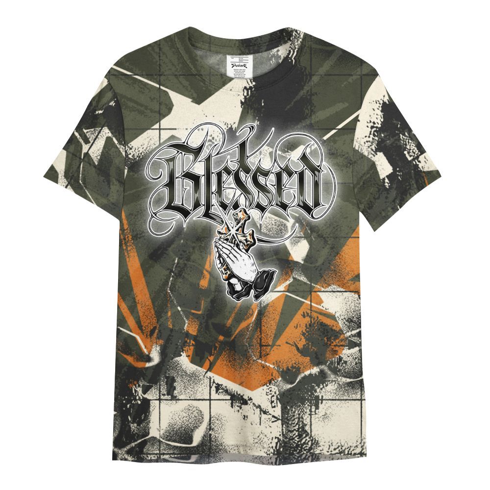 Shirt To Match Retro Undefeated 4s - God Blessed All Over Print