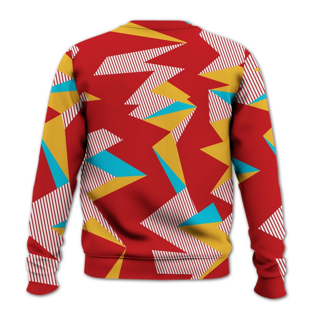 Sweatshirt To Match Dunk Low Fruity Pebbles - Geometric Camouflage Pattern All Over Print