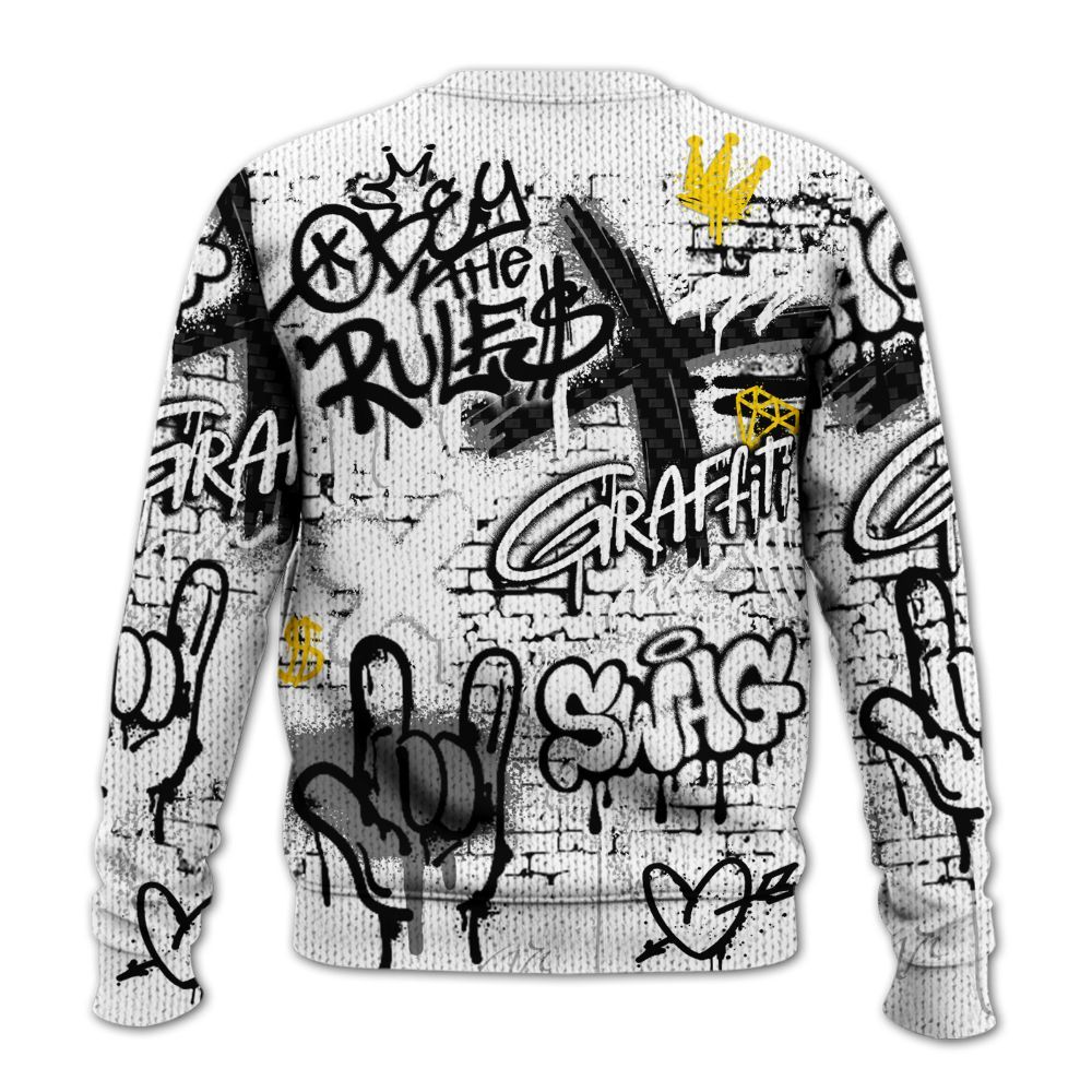 Knitted Sweater To Match Kobe 9 EM Protro Halo - True It Real Graffiti Streetwear