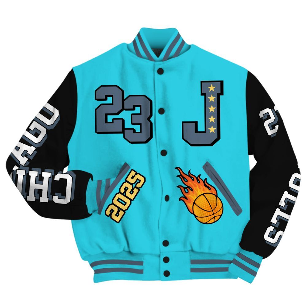 Varsity Jacket To Match Retro Gamma Blue 11s - Chicago 23 Basketball All Over Print