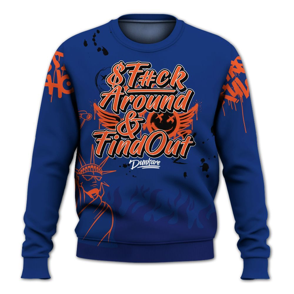 Sweatshirt To Match Suede GS League - Graphic Fck Around Find Out All Over Print