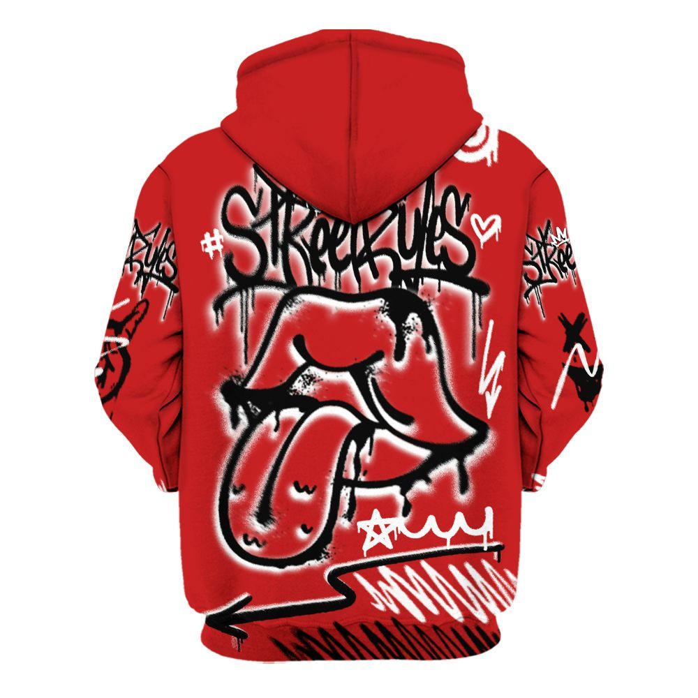 Hoodie To Match Bred Reimagined 4s - Break Rules Streetwear All Over Print