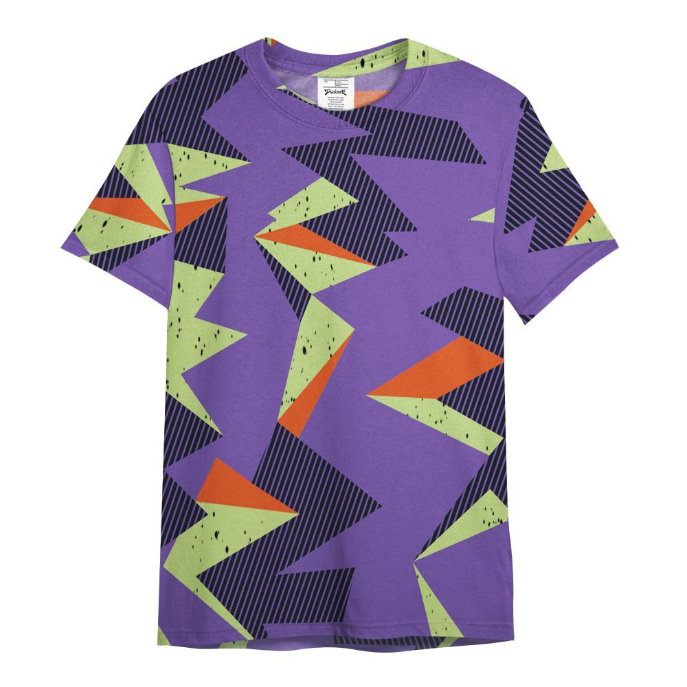 Shirt To Match Canyon Purple 4s - Geometric Camouflage Pattern All Over Print