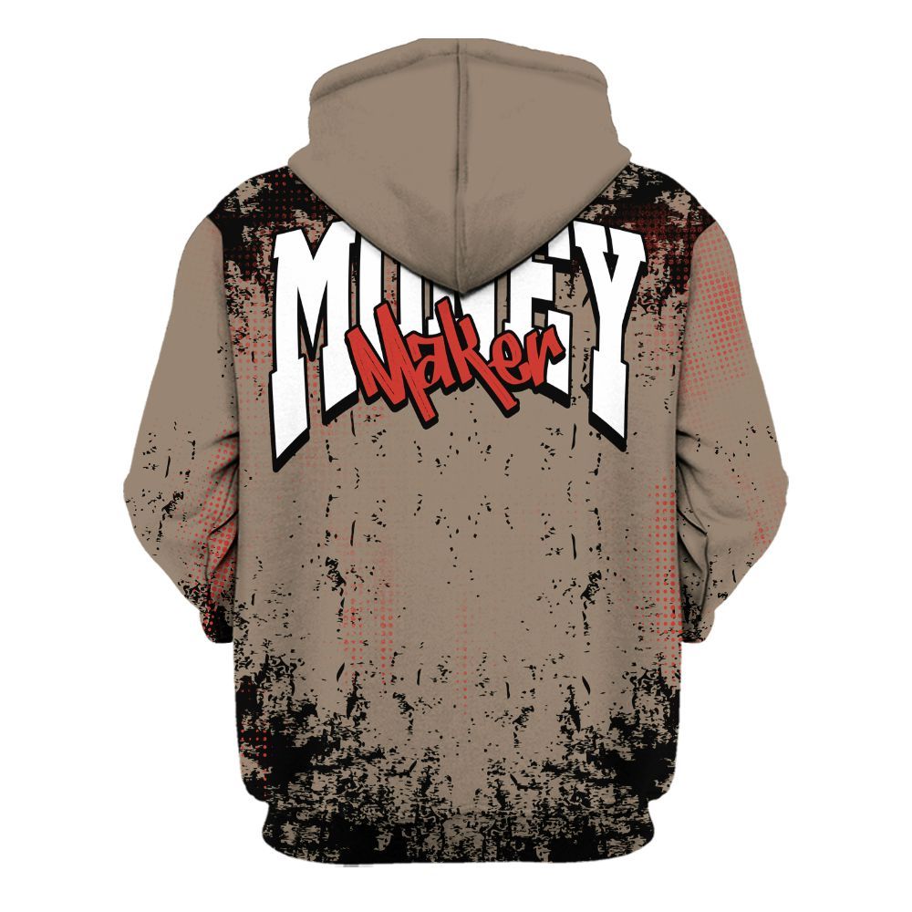 Hoodie To Match Air Max Rocky Distressed - Move In Silence Money Street Retro All Over Print