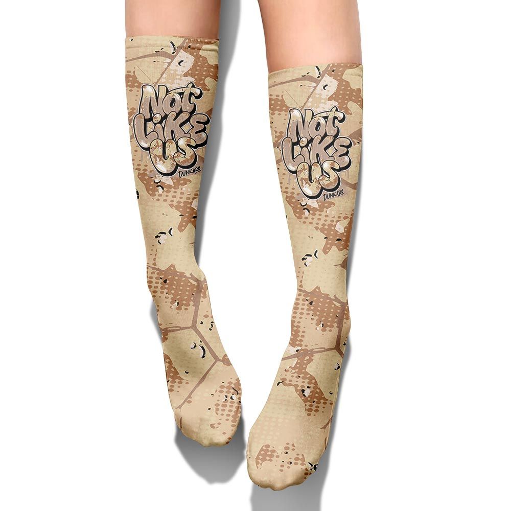 Sock To Match Desert Camo 3s - None Like Us Graphic